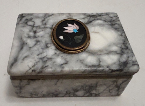 Vintage italian hinged marble - hinged,